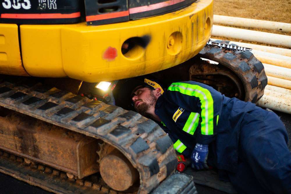 Blanchard Machinery technician working