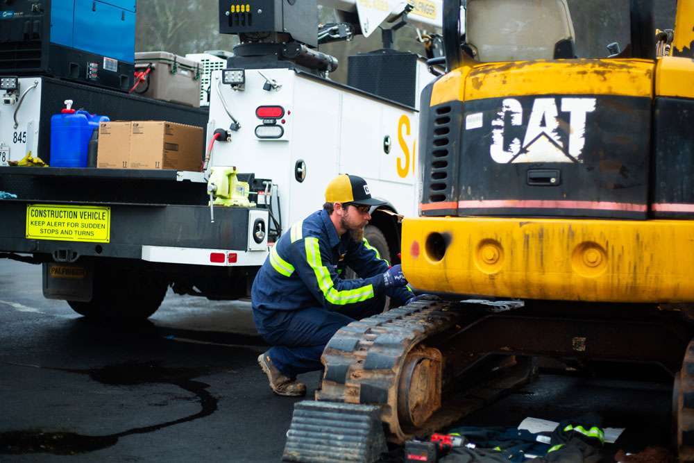 Blanchard Machinery technician working