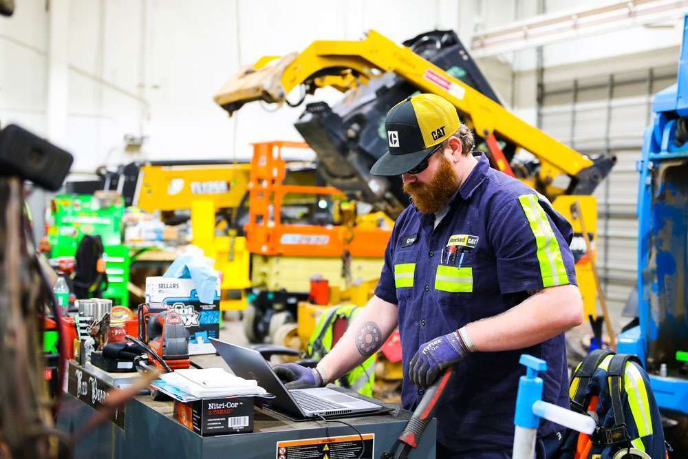 Blanchard Machinery technician working